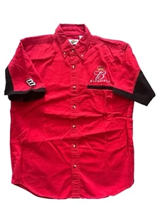 Vintage Dale Earnhardt Jr Budweiser Button-Down Embroidered Shirt (Size L) - Picture 1 of 7