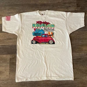 Vintage 1992 Rocky Mountain Street Rod Nationals T-Shirt Pueblo, Co. USA XXL - Picture 1 of 8