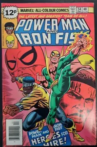 LUKE CAGE POWER MAN #54 1ST HEROES FOR HIRE 1978 PENCE VARIANT - Picture 1 of 2