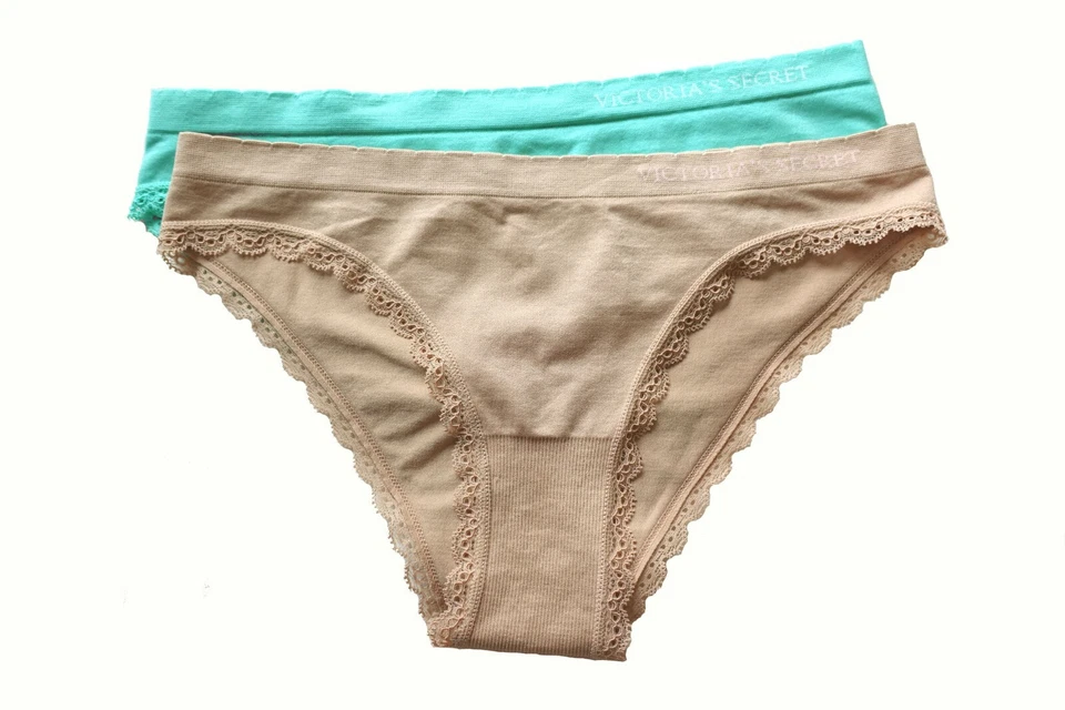 Трусики нахальные Victoria's Secret бесшовные зеленые мокко Cheekini L  - Изображение 1 из 1