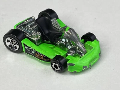 Vtg 1998 Hot Wheels Go Kart Neon Green First Editions Series #651 Malaysia - Image 1 of 4