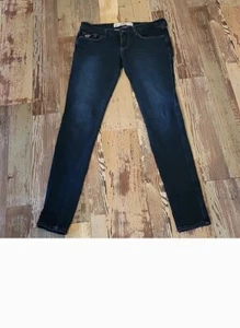 Hollister Womens Dark Wash 3R Denim Blue Jeans Jeggings Size 26 - Imagen 1 de 3