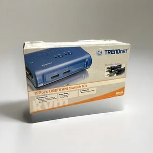 TRENDnet TK-207K 2-Port USB KVM Switch Kit NEW - Picture 1 of 7