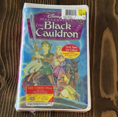 Walt Disney - The Black Cauldron (VHS, 1998) New Factory Sealed Chromium Cover - Image 1 of 2