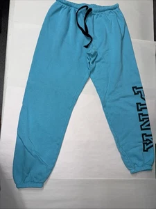 Victoria's Secret Pink - Capri Jogger Sweat Pant In Blue -Sz MED - Picture 1 of 3