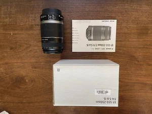 Canon EF-S 55-250mm Zoom Lens Telephoto DSLR Lens with Cap Excellent Condition - Picture 1 of 5