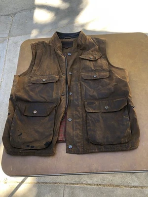 Outback Trading Deer Hunter Vest Jacket Mens Size L Oilskin Outdoor Utility - Image 1 of 4