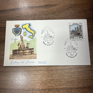 BUSTA PRIMO GIORNO FDC VINTAGE COLLEZIONE FONTANA DEL PACASSI - GORIZIA - Picture 1 of 2
