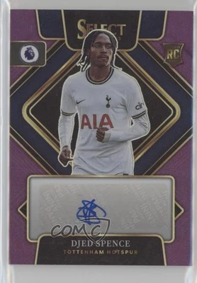 2022-23 Panini Select Premier League Purple Prizm /49 Djed Spence Rookie Auto RC - Image 1 of 2