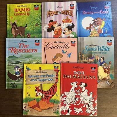 Lot Of 8 Walt Disney's Wonderful World Of Reading Hardcover Books Vintage - Image 1 of 4