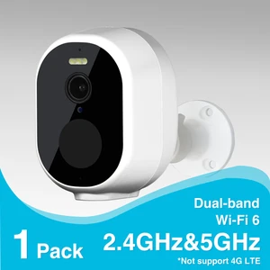 WiFi6 Dual Band Wireless Security Camera System Battery Powered 4MP In/Outdoor - Picture 1 of 9