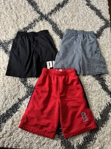 Boys activewear shorts lot-size 8-Nike Puma Air Jordan Red Sox- red black gray - Picture 1 of 7