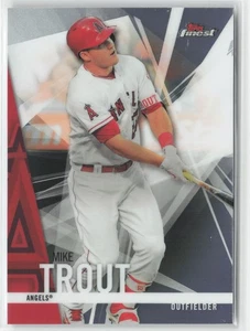 2017 Topps Finest Mike Trout #1 Los Angeles Angels Baseball - Picture 1 of 2