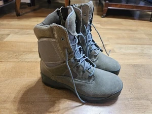 5.11 TACTICAL men's 10.5 D ATTACK 8" SIDE ZIP COMBAT BOOT SAGE GREEN SUEDE - Picture 1 of 12