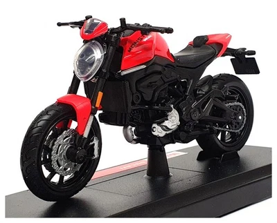 Maisto 1/18 Scale 34007-20131 - Ducati Monster Motorbike - Red - Image 1 of 4
