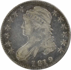 1819 Bust Silver Half Dollar VF Uncertified #230 - Picture 1 of 2
