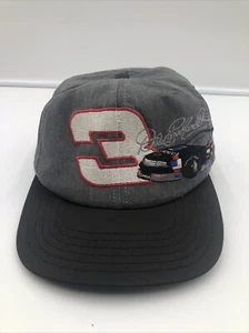 NASCAR Vintage Earnhardt #3 Embroidered Car Grey Snapback Hat - Picture 1 of 9