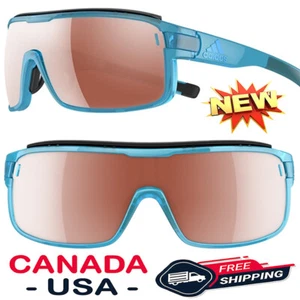 HOT ADIDAS AD02 6053 ZONYK PRO S SHOCK CRYSTAL BLUE SUNGLASSES LTS MIRROR LENSES - Bild 1 von 5