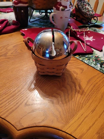 Longaberger Jingle Bell Topper and basket Cover