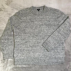 Express Crew Neck Sweater Mens XXL Tall Heather Gray Wool Blend Knit New NWOT - Picture 1 of 6