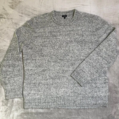 Express Crew Neck Sweater Mens XXL Tall Heather Gray Wool Blend Knit New NWOT - Image 1 of 4