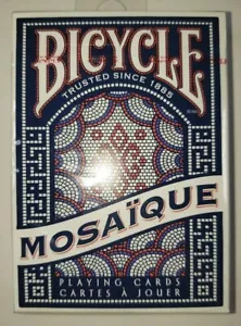Bicycle Mosaique Air Cushion Finish Playing Cards by US Playing Card Made in USA - Bild 1 von 2