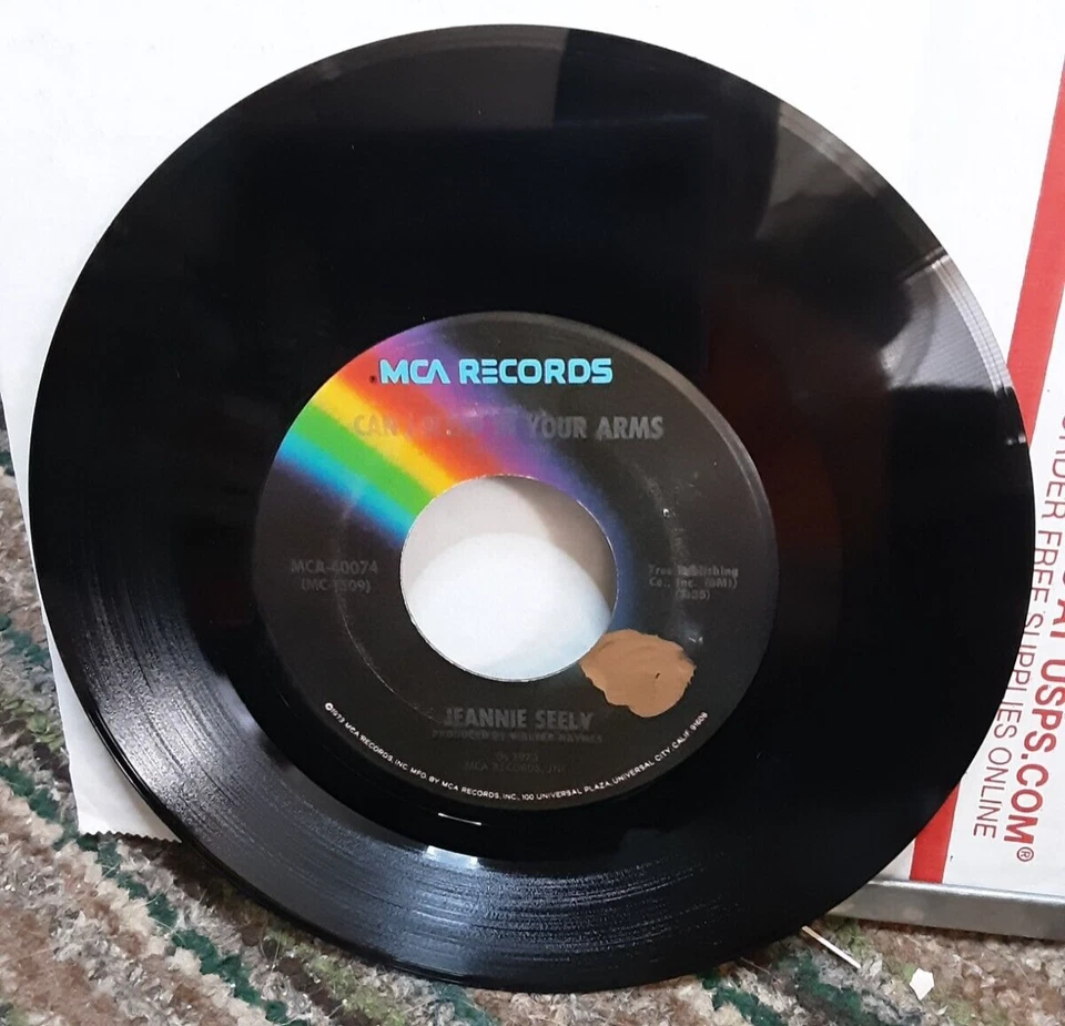 Jeannie Seely Can I Sleep In Your Arms  45 Record 1973 - Image 1 of 1