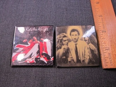 Set of two The Who band large pins Kids are Alright Pete Townshend - Image 1 of 4