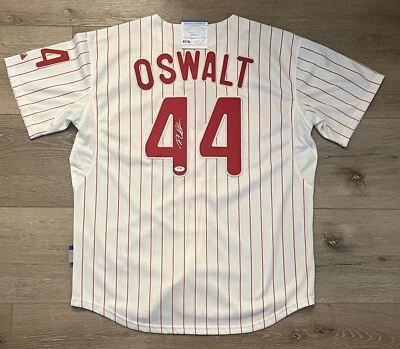 Roy Oswalt Signed Philadelphia Phillies Jersey Size 48 PSA/DNA - Image 1 of 3