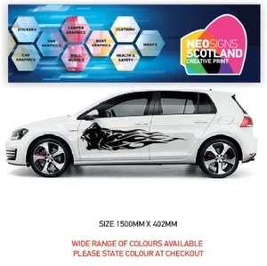 Car Side Graphics X 2 Will Fit Any Car Van Universal Stickers Decals CSG46 - Picture 1 of 2