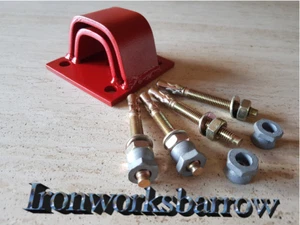 Custom Ground Anchor Lock Chain Garage Outhouse Farm Bike Quad Toys - Picture 1 of 3