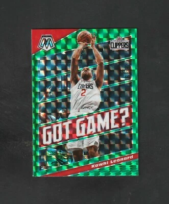 2020 Mosaic Green Prizm #13 Kawhi Leonard ~~ Got Game? Clippers 🔥 - Image 1 of 2