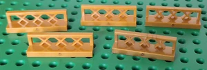 Lego 5 x Zaun Absperrung 3633 gold 1x4x1 Zubehör - Bild 1 von 1