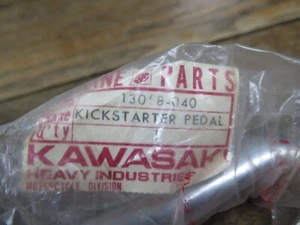NOS KAWASAKI F7 KICK PEDAL ASSY 13058-040 CHROME KICKSTARTER PEDAL NEW - Foto 1 di 6
