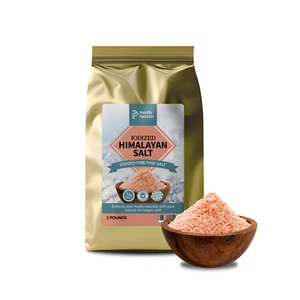 Pacific Pelican Iodized Himalayan Pink Salt | Fine Grain, 2 lbs | Natural - Picture 1 of 5