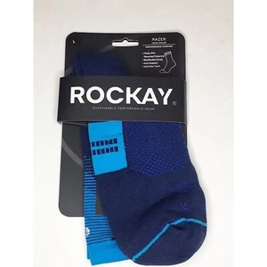 Rockay Razer Trail Running Socks for Men and Women, Cushion, Crew Cut large - Picture 1 of 5