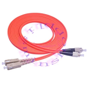 3M SC to FC Fiber Patch Cord Jumper Cable MM Duplex Multimode Optic for Network - Afbeelding 1 van 1