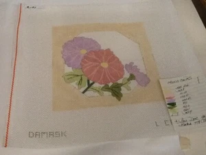 Handpainted Needlepoint Canvas Damask by Caron Collection– New - #2-71R - Picture 1 of 8