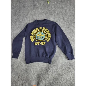 Vintage Santee Sweats USS John F Kennedy CV-67 Grafik Rundhalsausschnitt Sweatshirt Herren Gr. M - Bild 1 von 8
