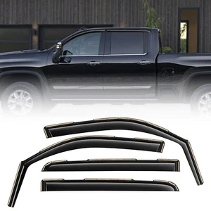 in-Channel Side Rain Guards Compatible with Chevrolet (Chevy) Silverado/GMC S... - Picture 1 of 7