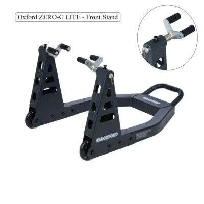 Oxford ZERO-G LITE Front Motorcycle Paddock Stand Heavy Duty Aluminium 300 kg - Image 1 of 4