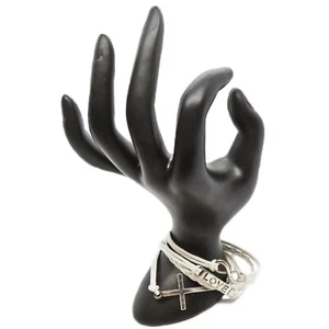 Pulsera Inspirativa Tono Plateado Metal Infinity, Love, Cross - Imagen 1 de 10