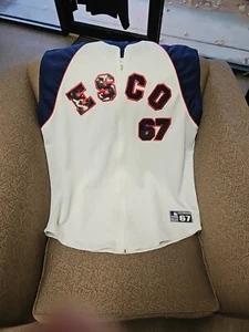 New ESCO ATLETICO Zip Down Yankees 67 Stitched MLB Sleeveless Jersey 2XL - Picture 1 of 7
