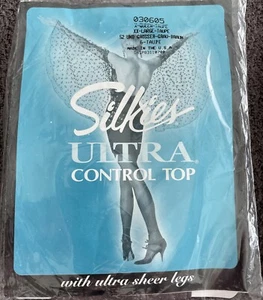 Silkies Ultra Control Top Pantyhose Ultra Sheer Legs Size XXLarge Taupe 030605 - Picture 1 of 4