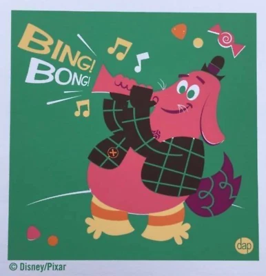 Dave Perillo Pixar Inside Out 5"x5" diptych prints 'Bing Bong' & Riley Foto 1 de 4