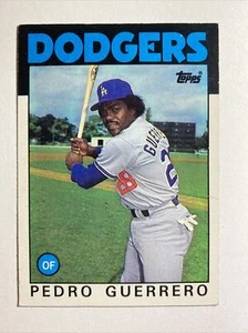 1986 TOPPS Los Angeles Dodgers Pedro Guerrero #145 COOL CARD **MAKE OFFER** - Picture 1 of 2