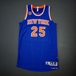 100% Authentic Derrick Rose Adidas 2015 Knicks Game Issued Pro Jersey Size XL+2"