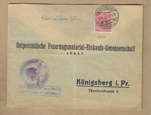 Los vom 15.06 Heimatbeleg Hindenburg nach Königsberg 1921 - Bild 1 von 1