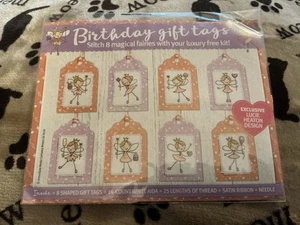 Brandneu Geburtstag Geschenkanhänger Magische Feen Kreuzstich Kit Lucie Heaton - Bild 1 von 2