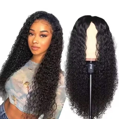 Front Lace Chemical Fiber Long Curly Hair European And American Wig Headgear - Image 1 of 4